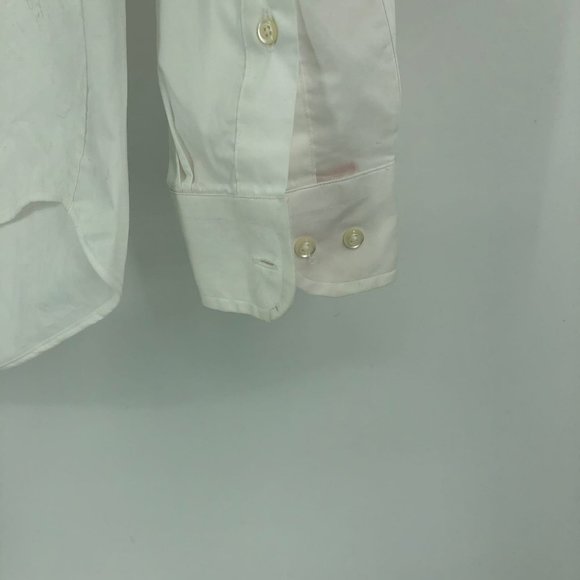 Egara White Long Sleeve Button-Up Shirt | Classic Style - Picture 6 of 6